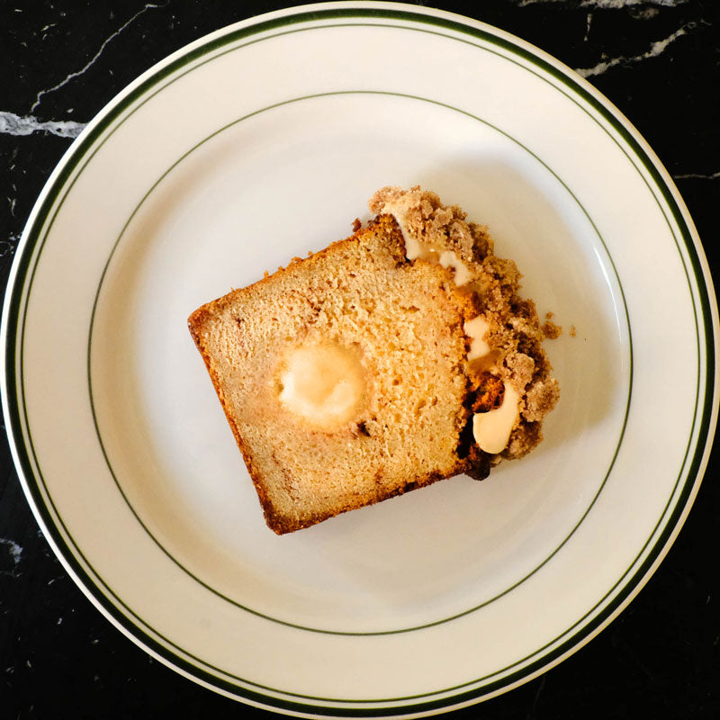 Gâteau de voyage cannelle + caramel