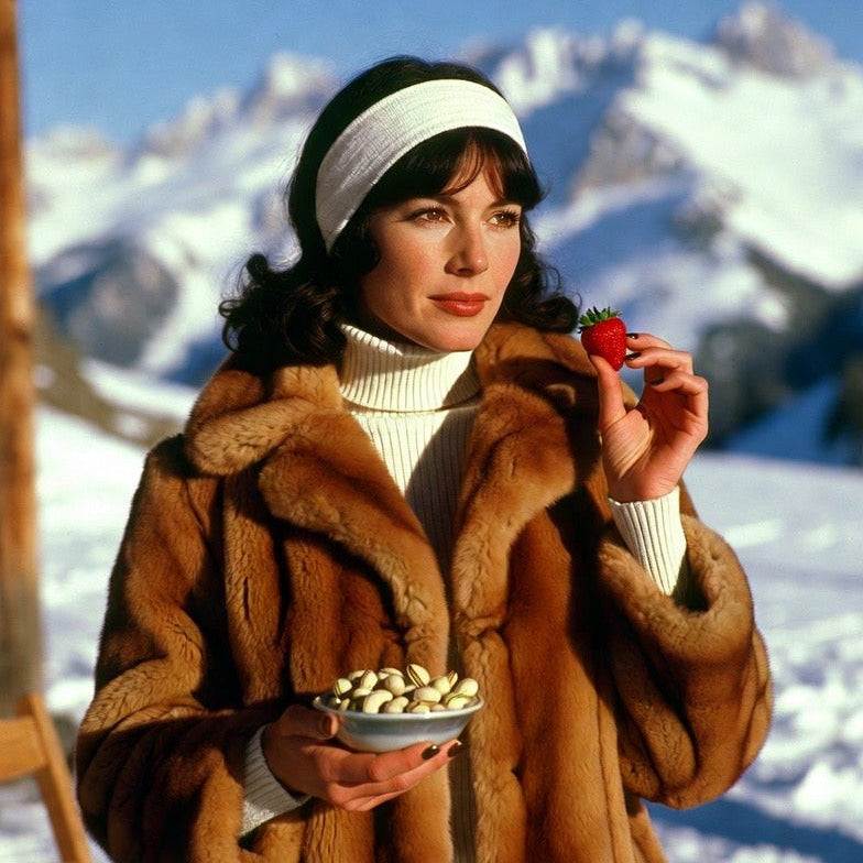 Bûche de Noël pistache/fraise