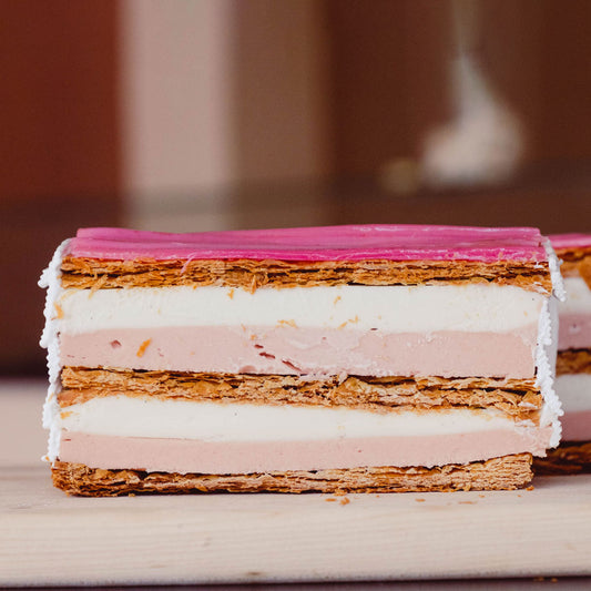 Rhubarbe Millefeuille Cake