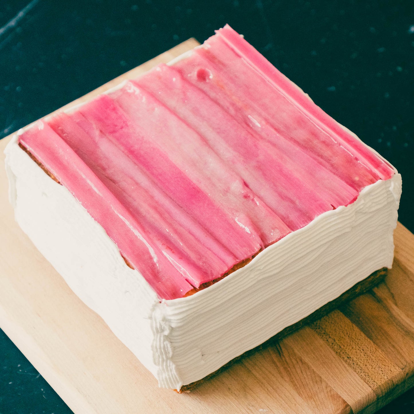 Rhubarbe Millefeuille Cake