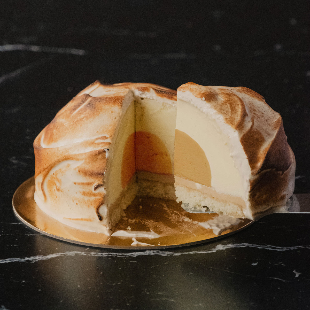 Squash Spice + Dulce de Leche Baked Alaska