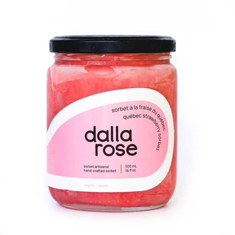Sorbet à la fraise du Québec