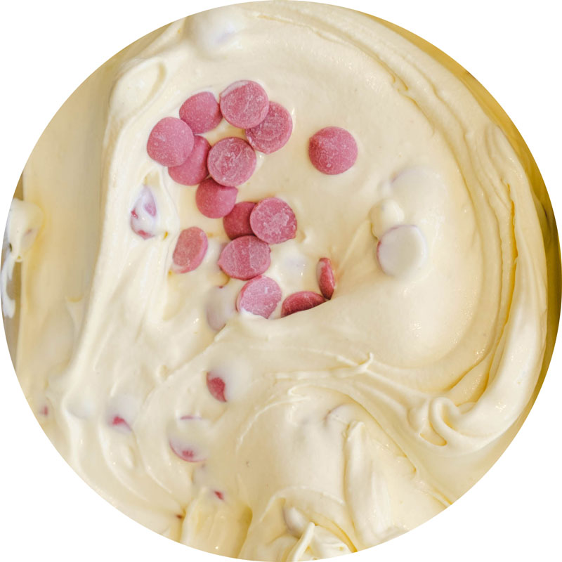 Safran / eau de rose / chocolat ruby