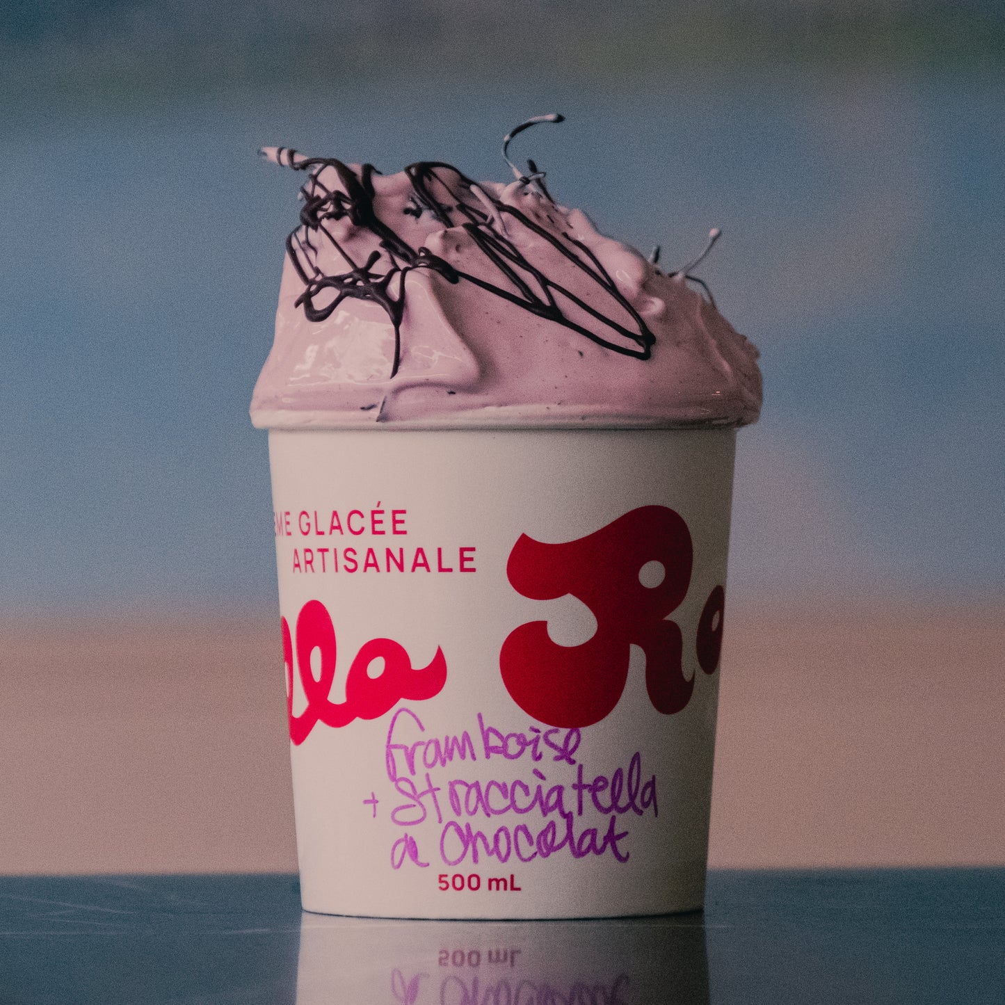 Québec Raspberry Stracciatella