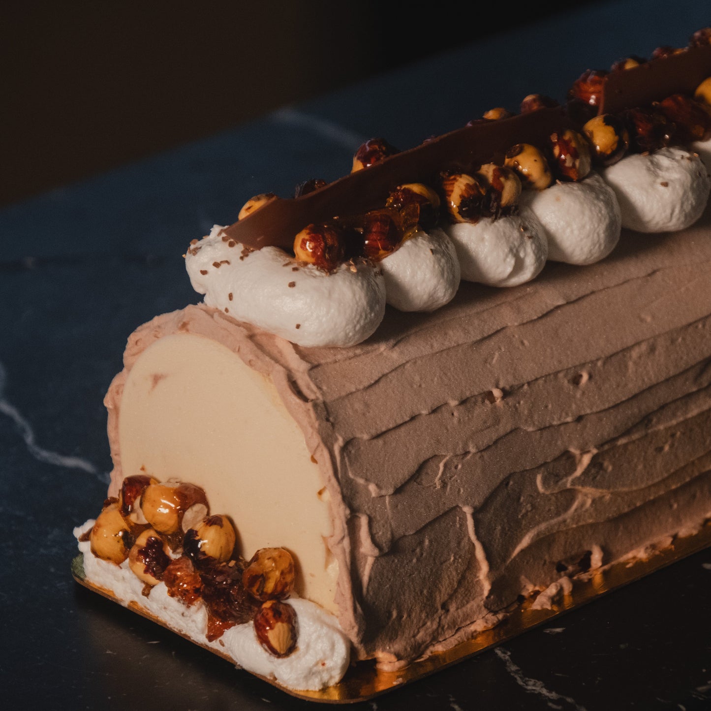 Bûche de Noël Noisette/Chocolat